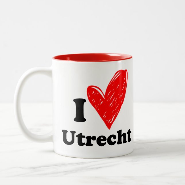 Taza Bicolor I love Utrecht (Izquierda)