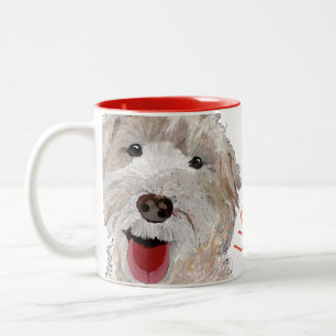 Taza Bicolor I Love You! Labradoodle