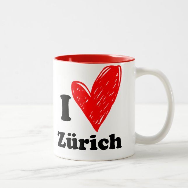 Taza Bicolor I love Zürich (Derecha)