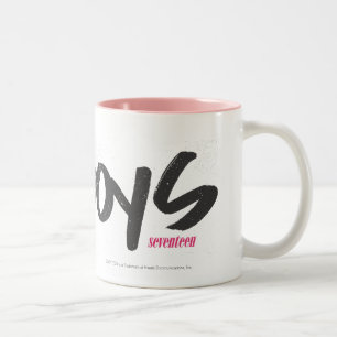 Taza Bicolor I muchachos del corazón anaranjados