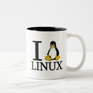 Taza Bicolor I pingüino Linux 2