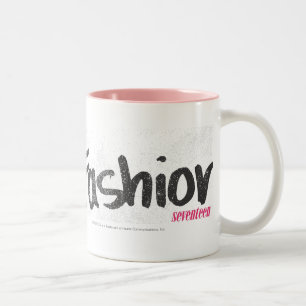 Taza Bicolor I rosa de la moda del corazón