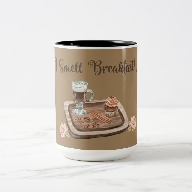 Taza Bicolor I Smell Breakfast Two-Tone Coffee Mug (Centro)