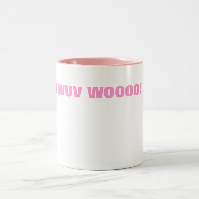 TAZA BICOLOR ¡I WUV WOOOO! (Centro)