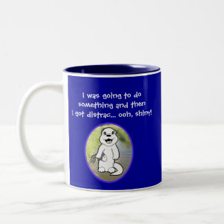 Taza Bicolor Iba a hacer algo y conseguí distraído