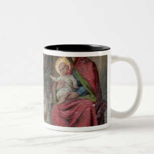 Taza Bicolor icongrafía ortodoxa serbia en la iglesia de Valjev