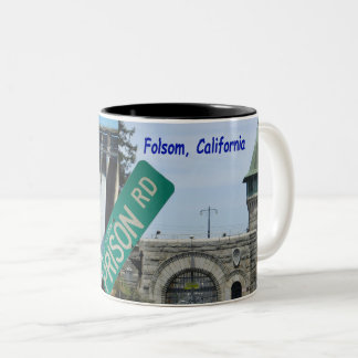 Taza Bicolor Icono de Folsom: Presa y prisión 2 de Folsom