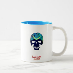 Taza Bicolor Icono de la cabeza del bumerán del pelotón el  