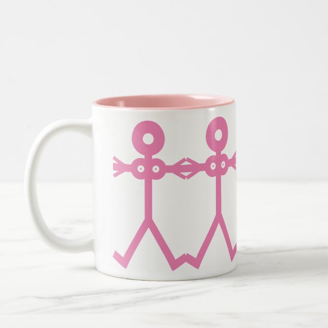 Taza Bicolor Icono de Love Women Pink 2006 (Izquierda)
