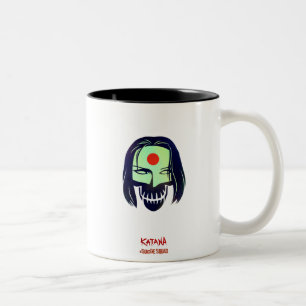 Taza Bicolor Icono principal del pelotón el   Katana del