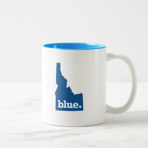 TAZA BICOLOR IDAHO ESTADO AZUL