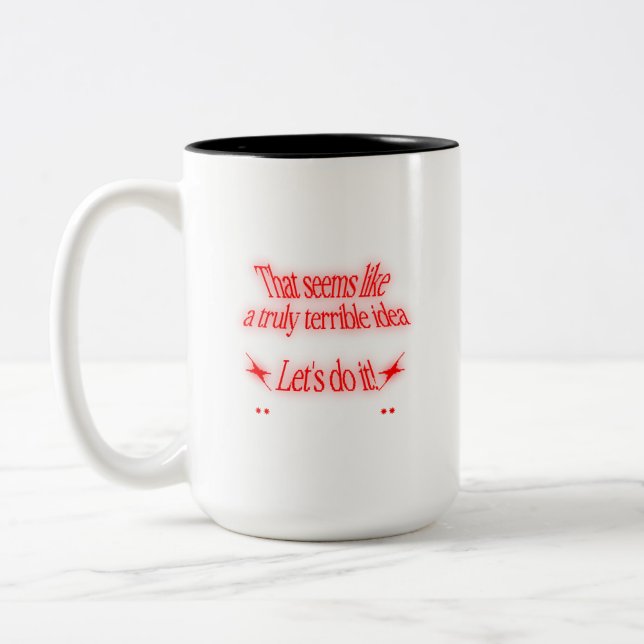 Taza Bicolor Idea Terrible (Izquierda)