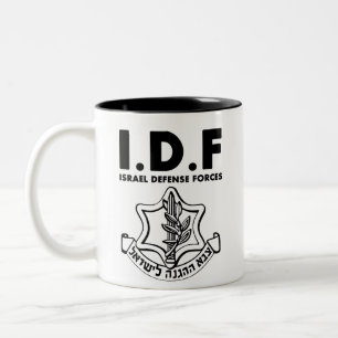 Taza Bicolor IDF Tzahal Tees Fuerzas de Defensa de Israel Tie