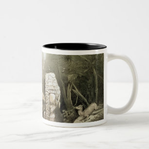 Taza Bicolor Ídolo maya quebrado en Copan, Guatemala