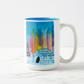Taza Bicolor Igloo festivo