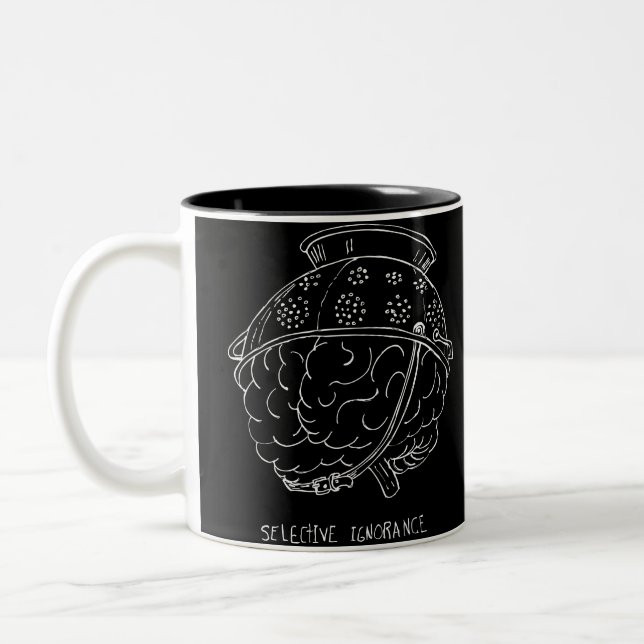 Taza Bicolor Ignorancia Selectiva (Izquierda)