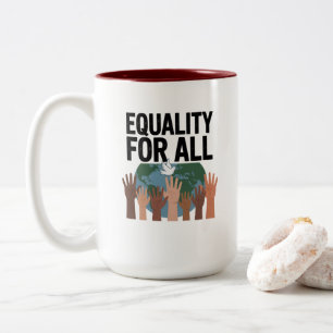 Taza Bicolor Igualdad Para Todos – Día de los Derechos Humanos