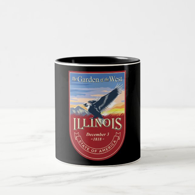 Taza Bicolor Illinois Dos Tones Coffee Mug (Centro)