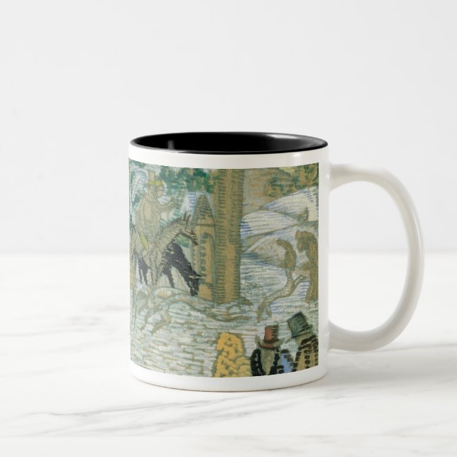 Taza Bicolor Illustraton para "Dubrovsky", por Alexander (Derecha)