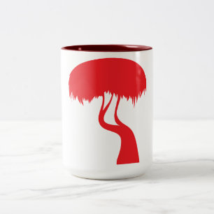 Taza Bicolor Ilmenskie Birch Tree Coffee Mug