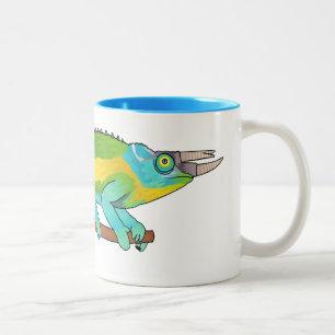 Taza Bicolor Ilustracion chameleon personalizado de Jackson