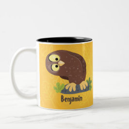 Taza Bicolor Ilustracion curioso y gracioso de personalizado de