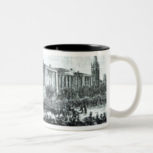 Taza Bicolor Ilustracion de la revista semanal de "Harper"