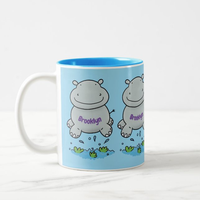 Taza Bicolor Ilustracion de personalizado de puenteo agudo (Izquierda)