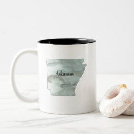Taza Bicolor Ilustracion Estatal de Arkansas