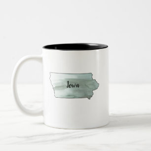 Taza Bicolor Ilustracion Estatal de Iowa