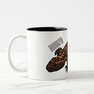 Taza Bicolor Ilustracion monstruo personalizado Gila
