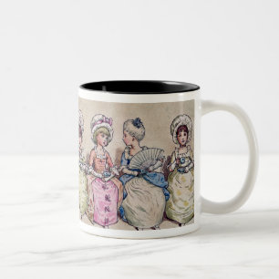 Taza Bicolor Ilustracion para el "día de San Valentín del St.",