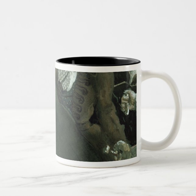 Taza Bicolor Ilustracion para la nariz de Nikolai Gogol (Derecha)