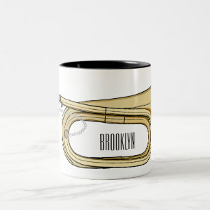 Taza Bicolor Ilustracion personalizado Bugle