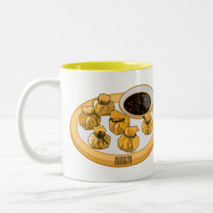Taza Bicolor Ilustracion personalizado de bolso de camarón tail