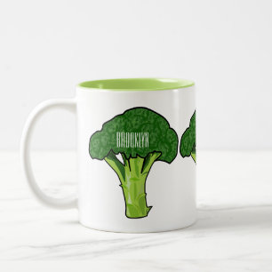 Taza Bicolor Ilustracion personalizado de Broccoli