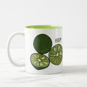 Taza Bicolor Ilustracion personalizado de cal de Kaffir