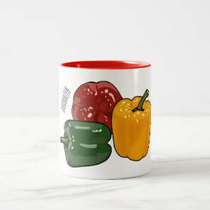 Taza Bicolor Ilustracion personalizado de Capsicum