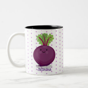 Taza Bicolor Ilustracion personalizado de cocina de raíz de rem