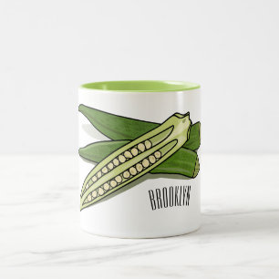 Taza Bicolor Ilustracion personalizado de Okra