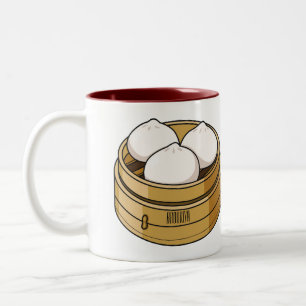 Taza Bicolor Ilustracion personalizado Dim sum