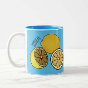 Taza Bicolor Ilustracion personalizado limón