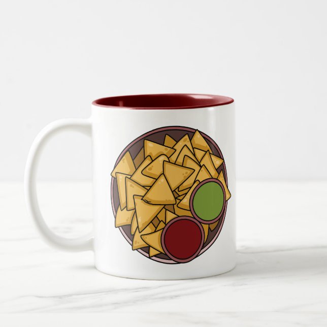 Taza Bicolor Ilustracion personalizado Nachos (Izquierda)