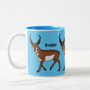 Taza Bicolor Ilustracion personalizado Pronghorn
