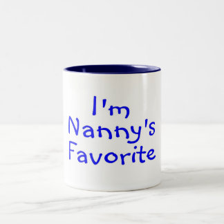 Taza Bicolor Im azul preferido de Nannys
