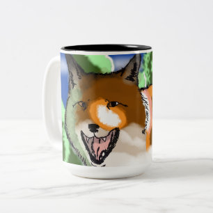 Taza Bicolor Imagen de Fox de nuevo