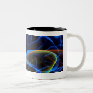 Taza Bicolor Imagen de la radiografía del cerebro