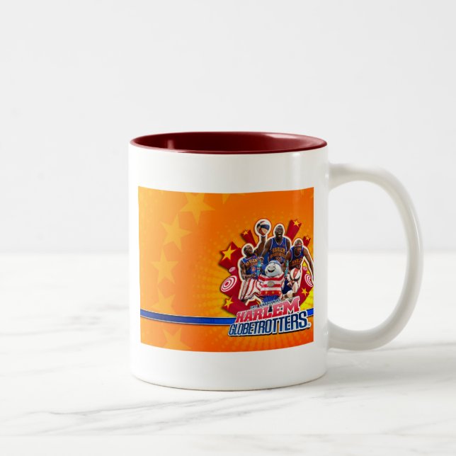 Taza Bicolor Imagen del grupo del trotamundos de Harlem (Derecha)