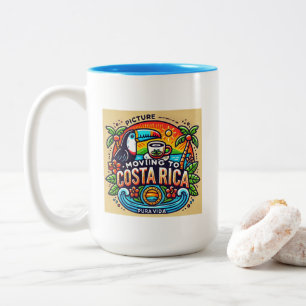 Taza Bicolor Imagen mudándose a Costa Rica