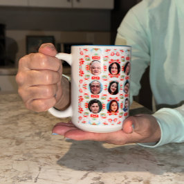 Taza Bicolor Imágenes familiares personalizadas Light and Airy 
